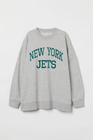 Sweatshirt Oversize New York Jets Gri